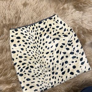 1990s Emanuel by Emanuel Ungaro Faux Fur Cheetah Miniskirt